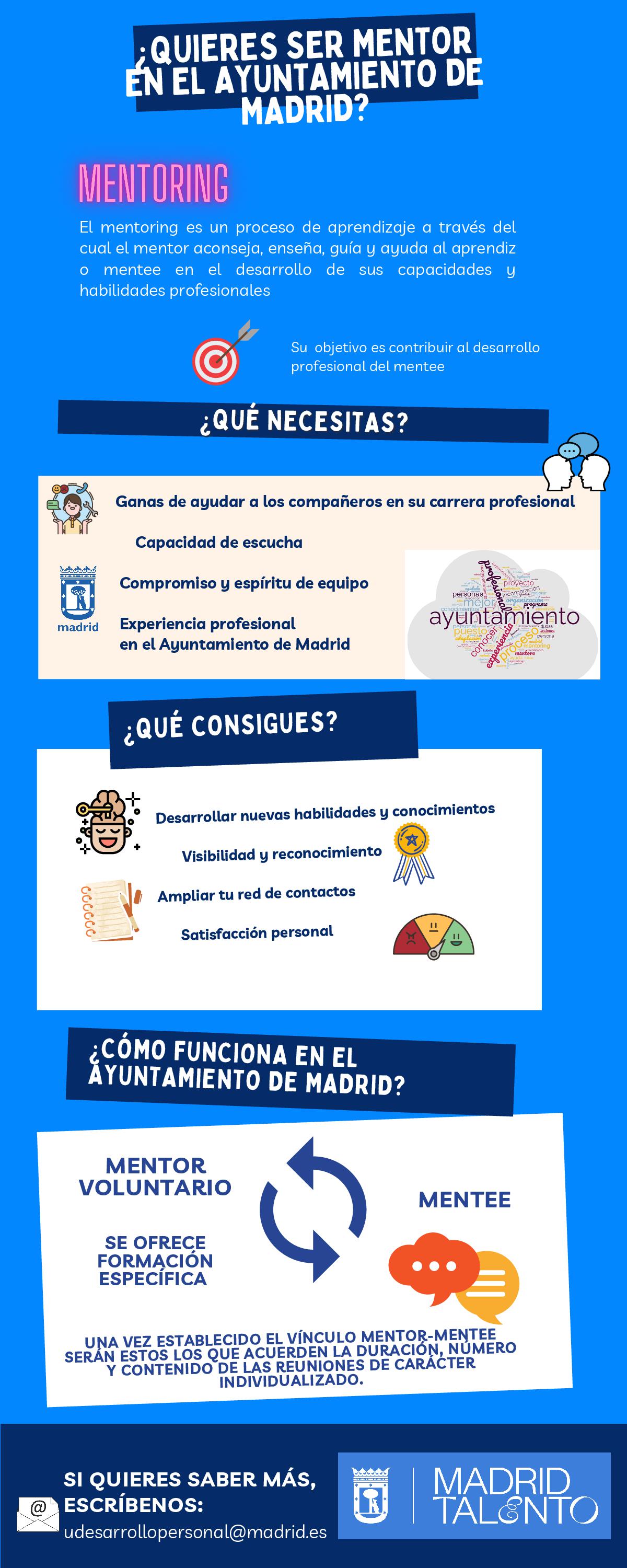 ¿Quieres ser mentor en el Ayuntamiento de Madrid?
