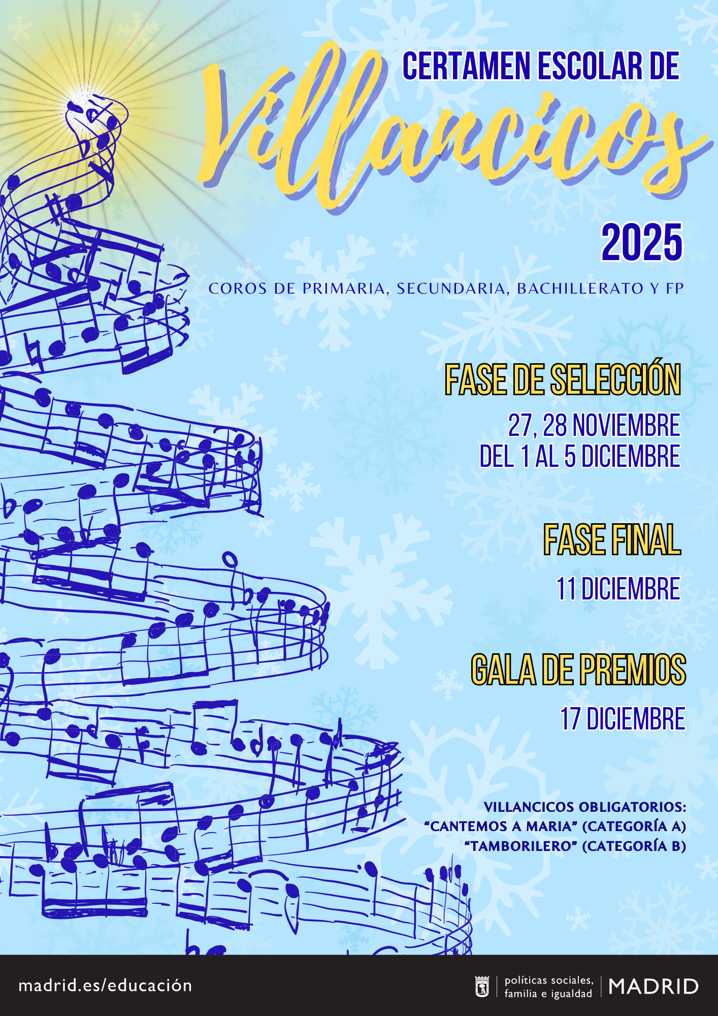 Cartel Villancicos 2025