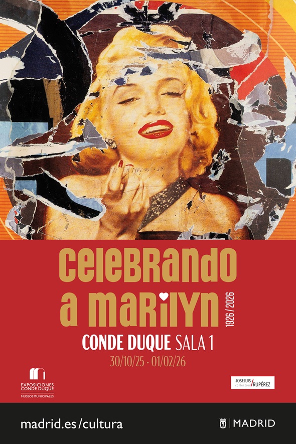 Cartel exposicion de Marilyn